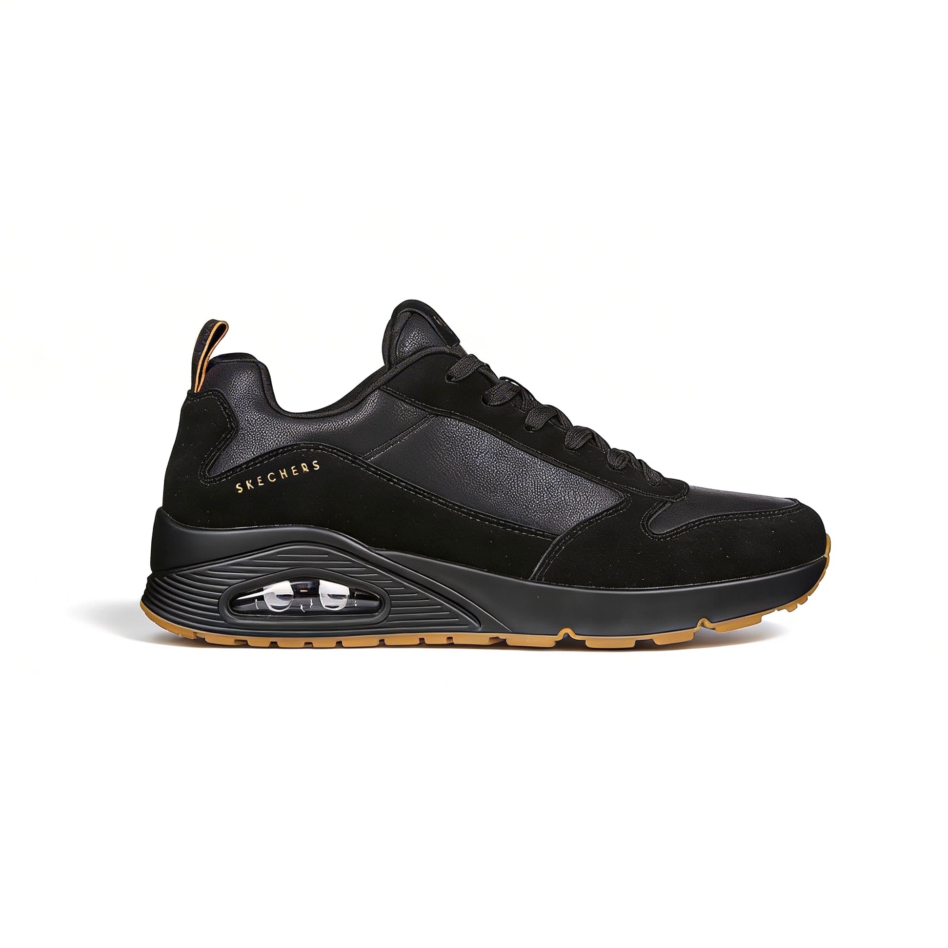 Skechers UNO - STACRE Mens Casual Trainers Black