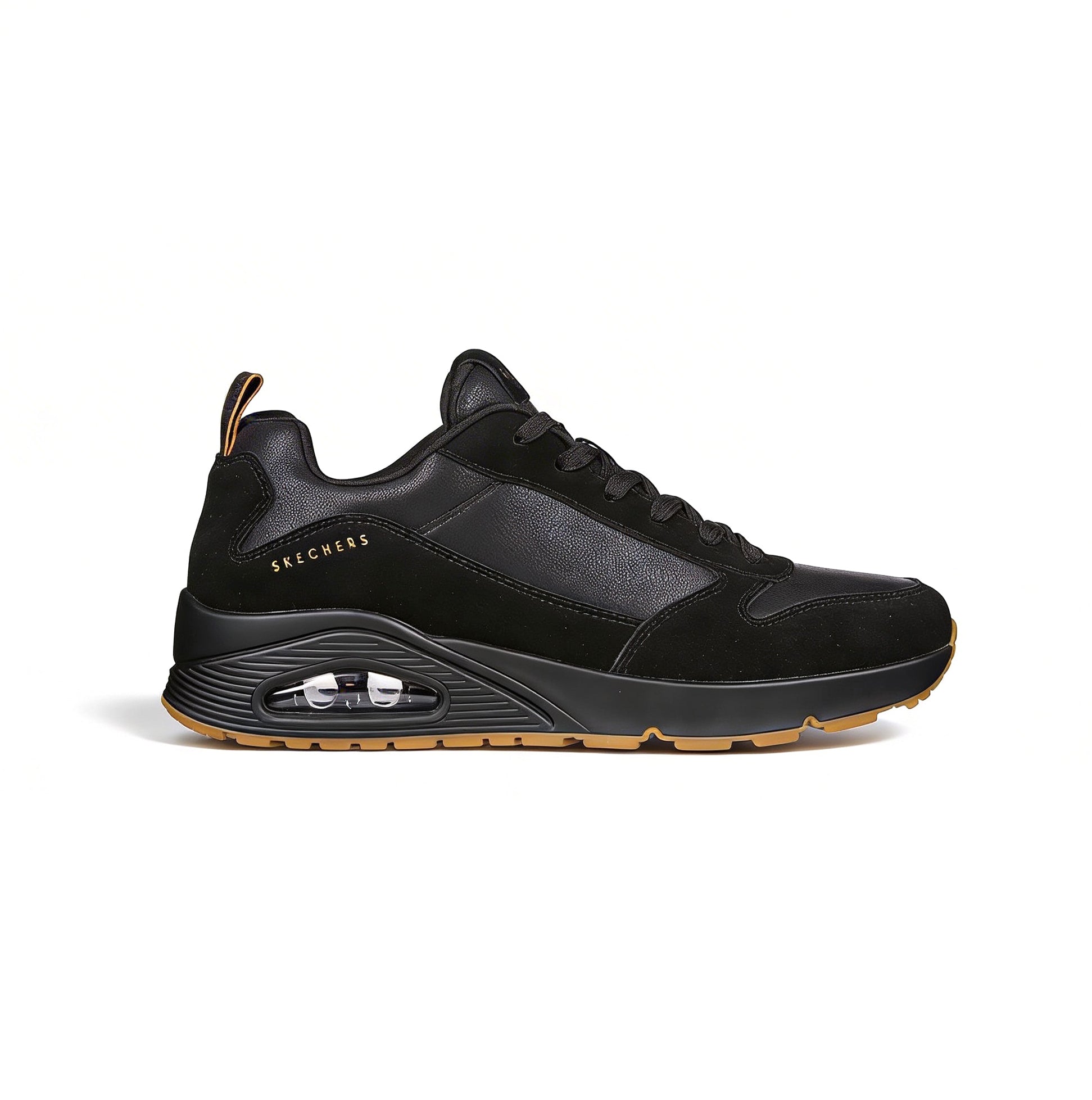 Skechers UNO - STACRE Mens Casual Trainers Black