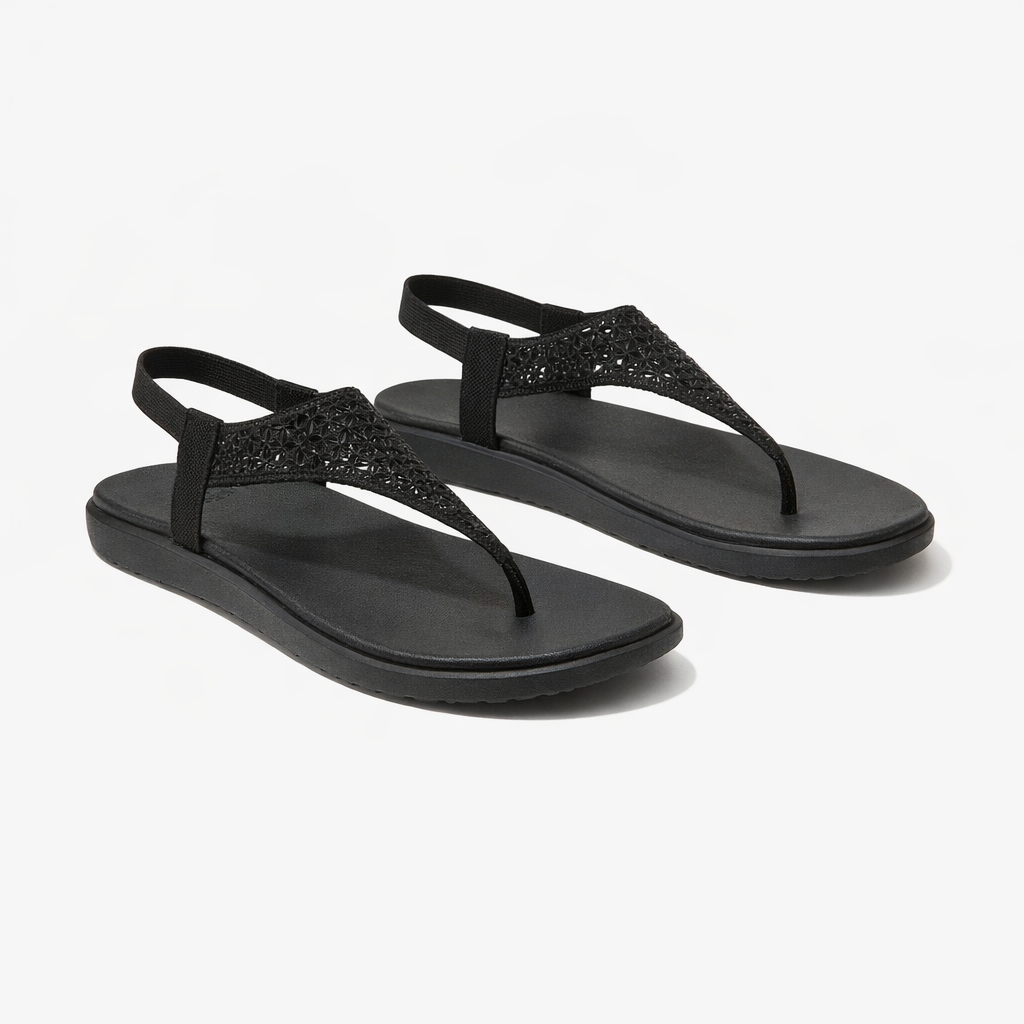 Skechers MEDITATION LUXE-MODERN EVENT Womens Slingback Sandals Black