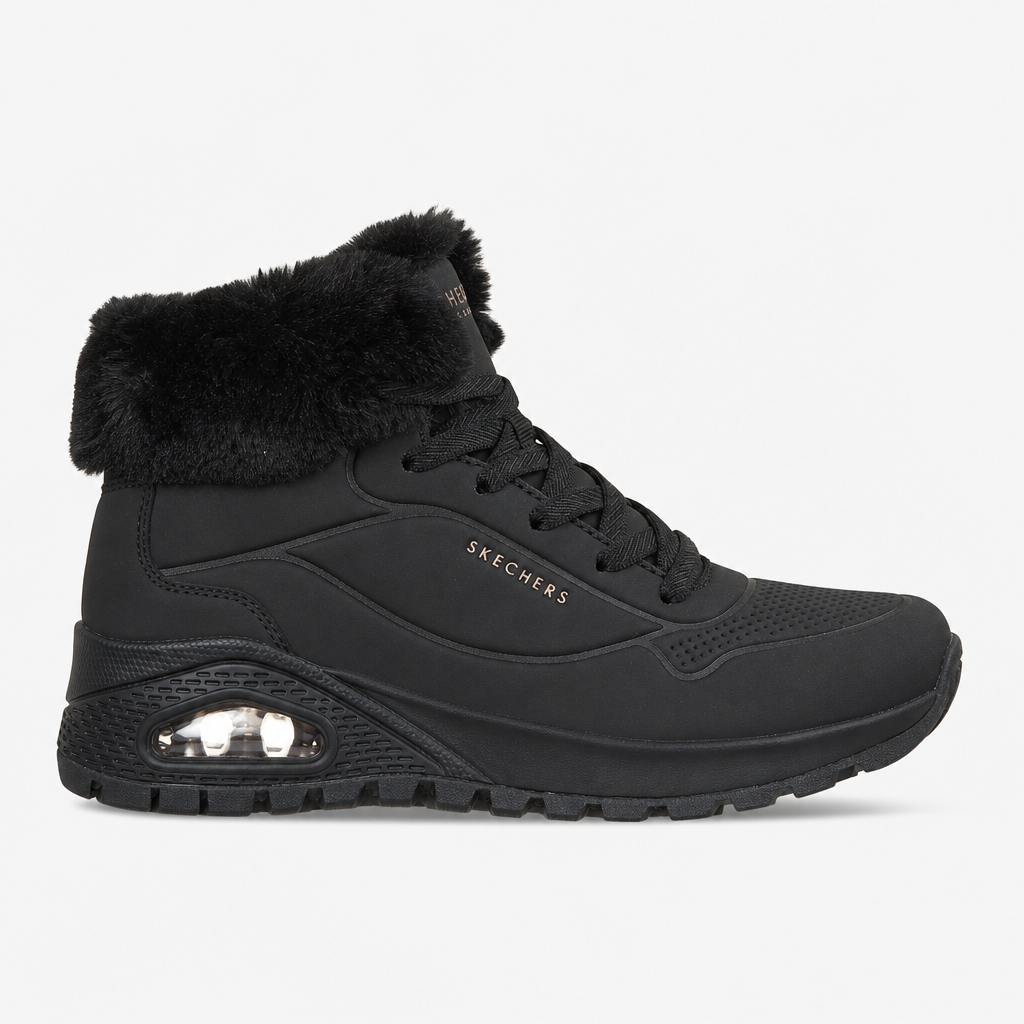 Skechers UNO RUGGED - ARCTIC AVENUE Womens Ankle Boots Black