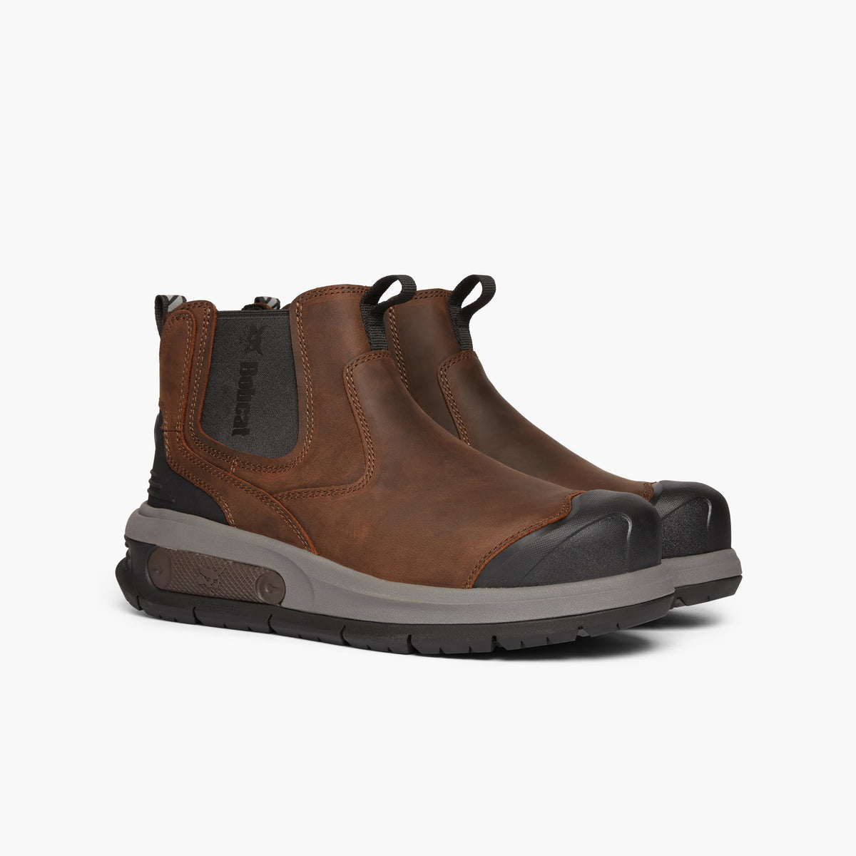 Bobcat VIRGINIA Mens Nubuck Dealer Safety Boots Dark Brown