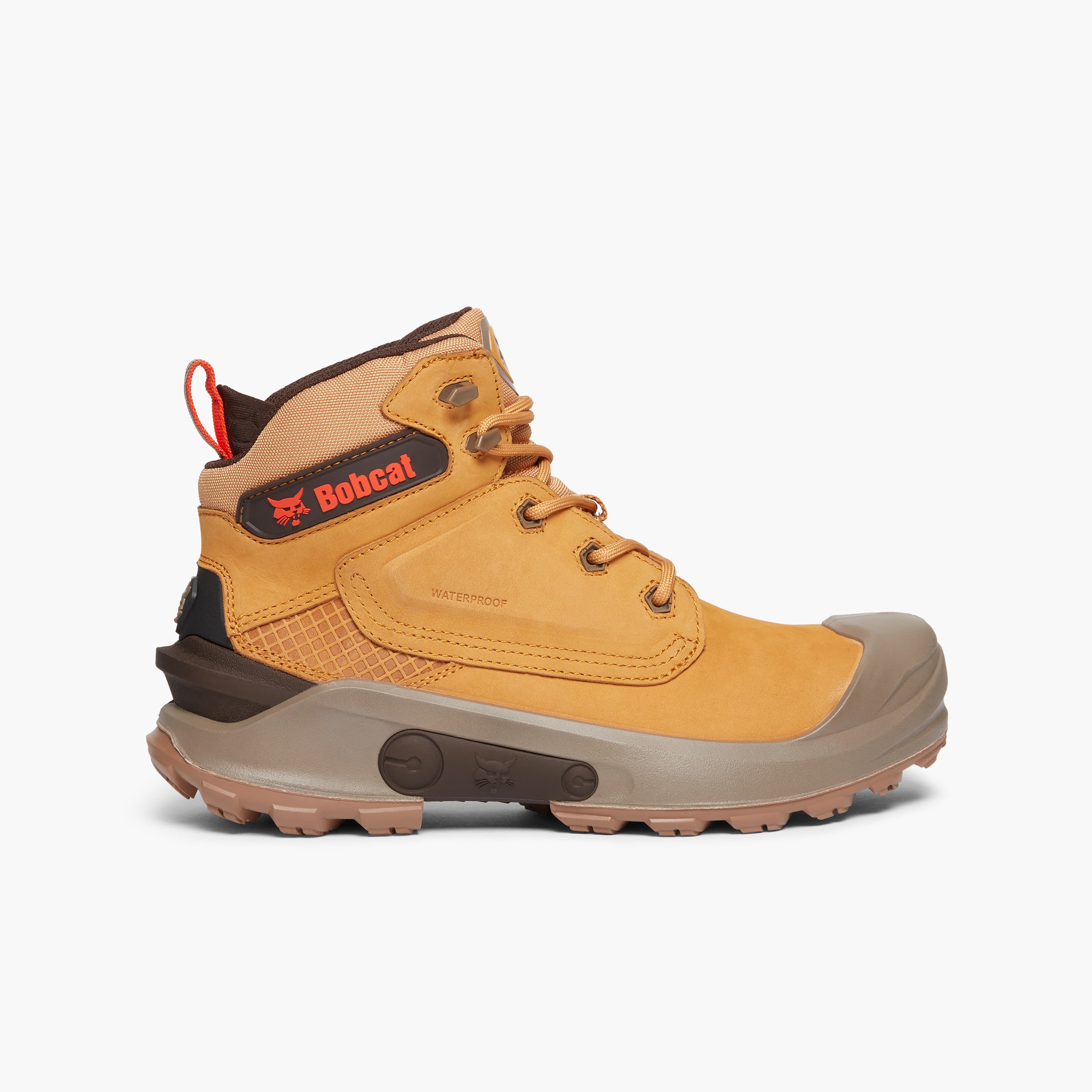 Bobcat FARGO Mens Waterproof Nubuck Safety Boots Honey