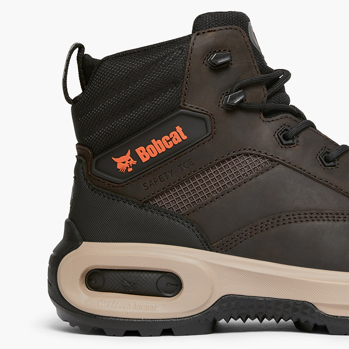 Bobcat DAKOTA Mens Nubuck Hiker Safety Boots Dark Brown