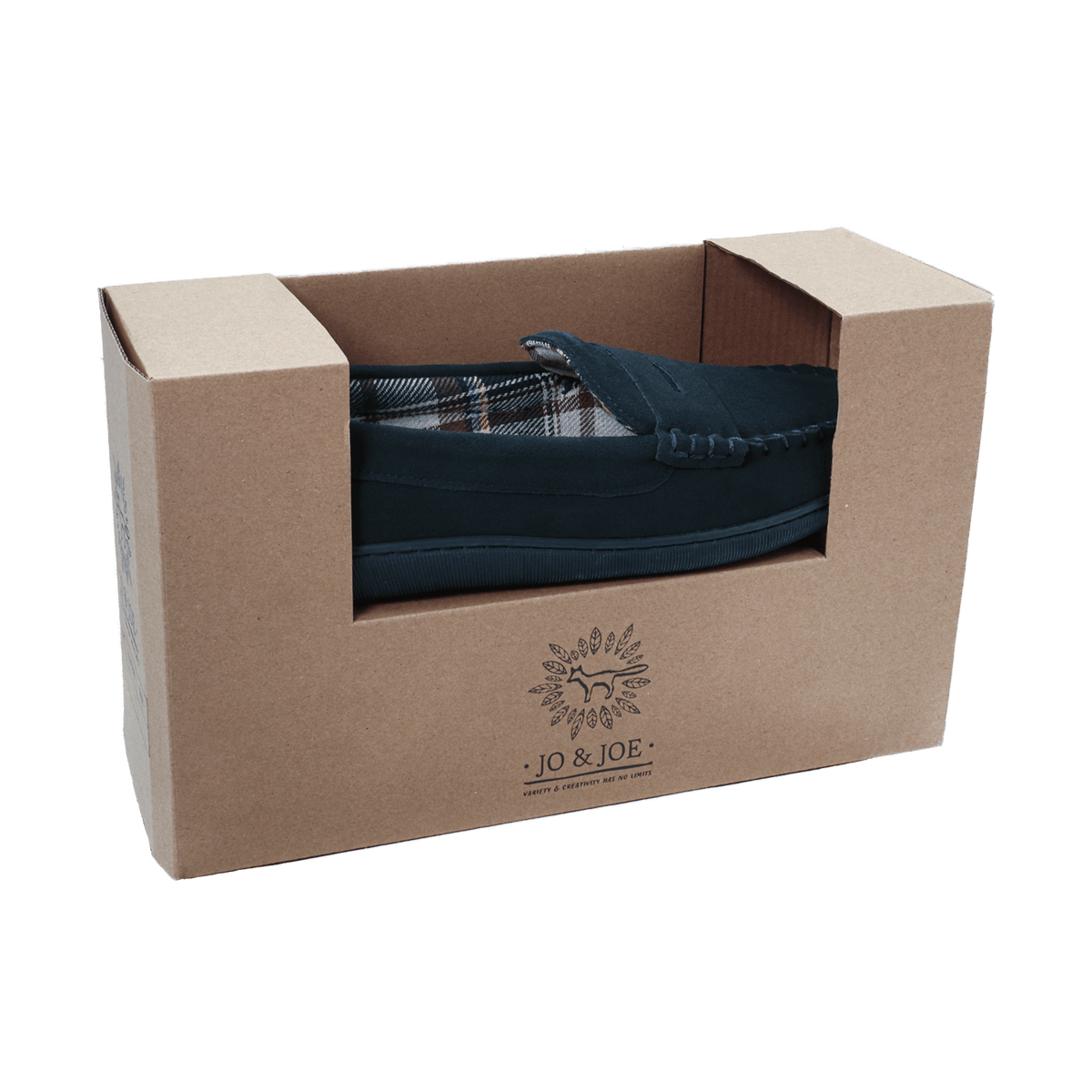 Jo & Joe BEAMSLEY Mens Moccasin Slippers Navy