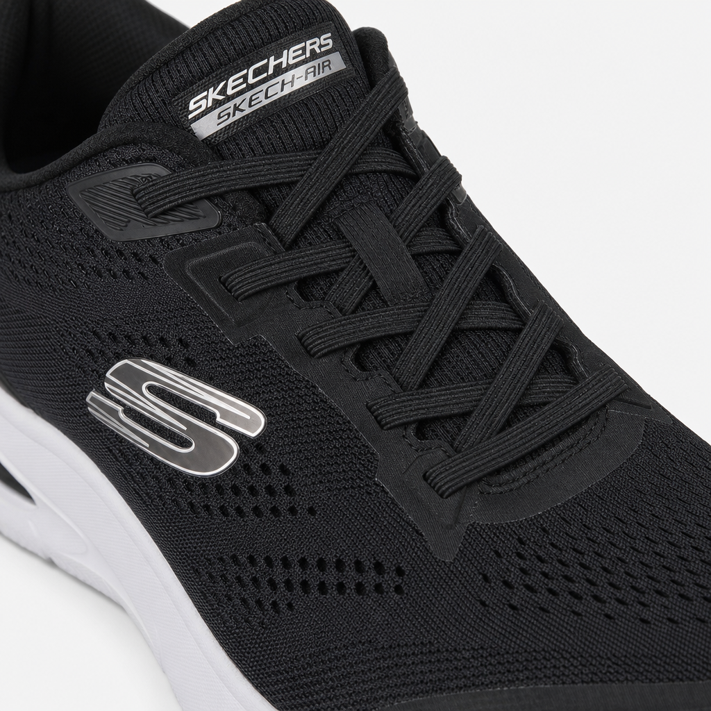 Skechers SKECH-AIR SUMMITS Mens Casual Trainers Black/White