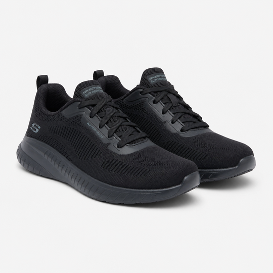 Skechers Work 108247WE Squad Chaos - Awoa Womens Slip Resistant Work Trainers Black