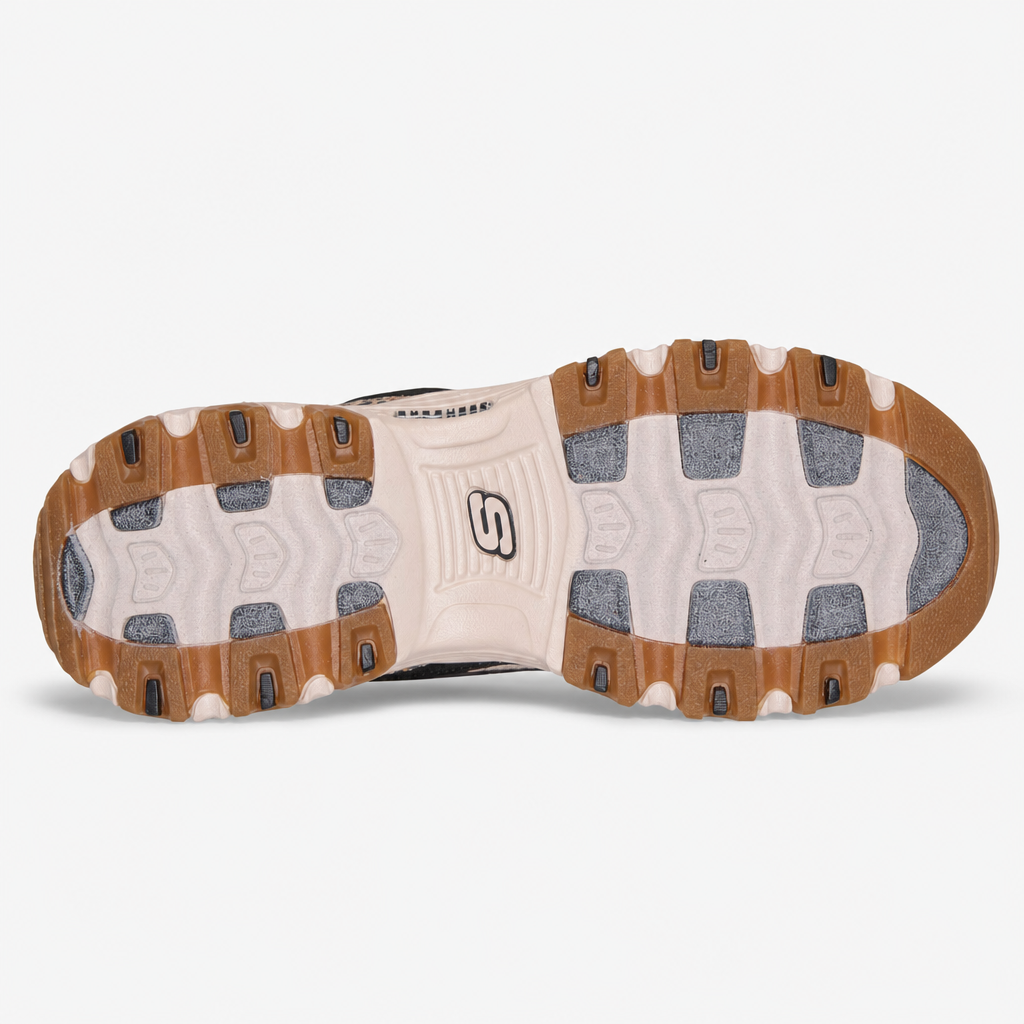 Skechers D'LITES - WILD CHARM Womens Casual Trainers Black