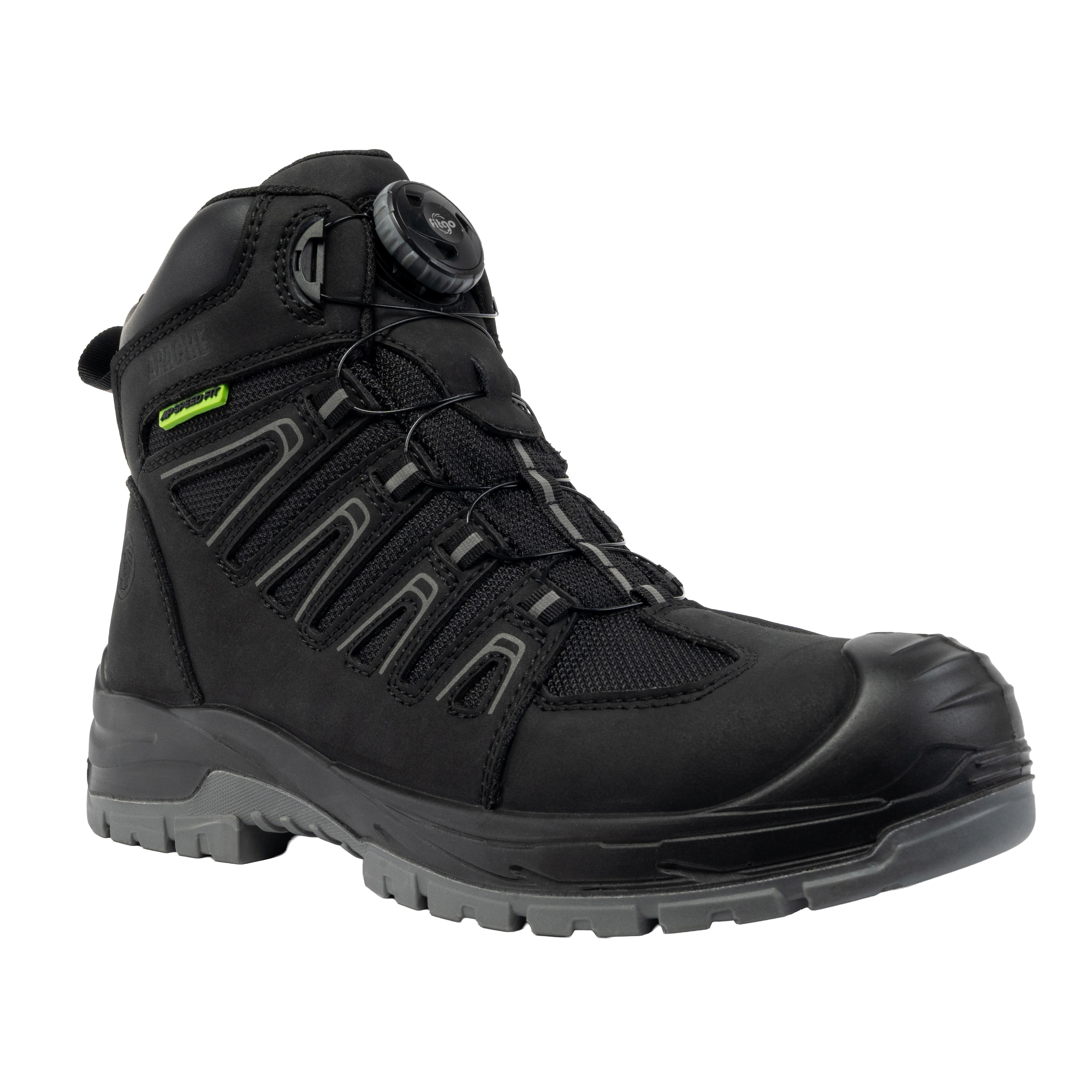 Apache FORT FITGO Unisex Adults Safety Boots Black