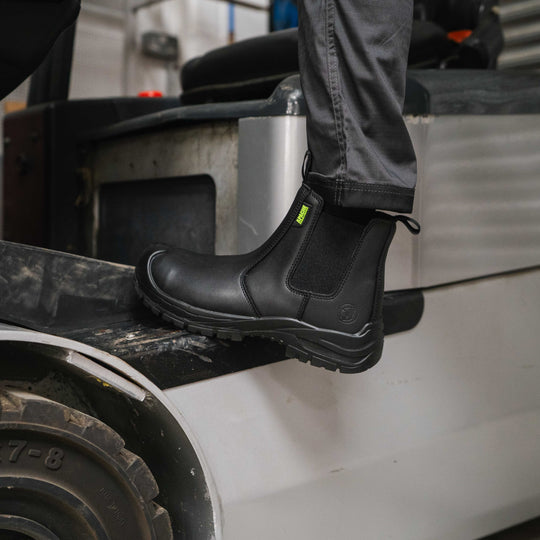 Apache Brooks Unisex Composite Toe Safety Dealer Boots Black