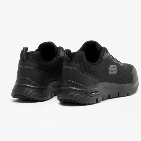 Skechers Work 108019EC Arch Fit SR Womens Slip Resistant Work Trainers Black