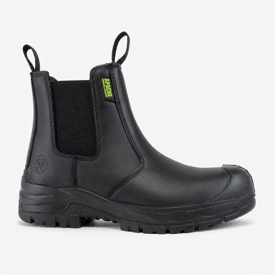 Apache Brooks Unisex Composite Toe Safety Dealer Boots Black