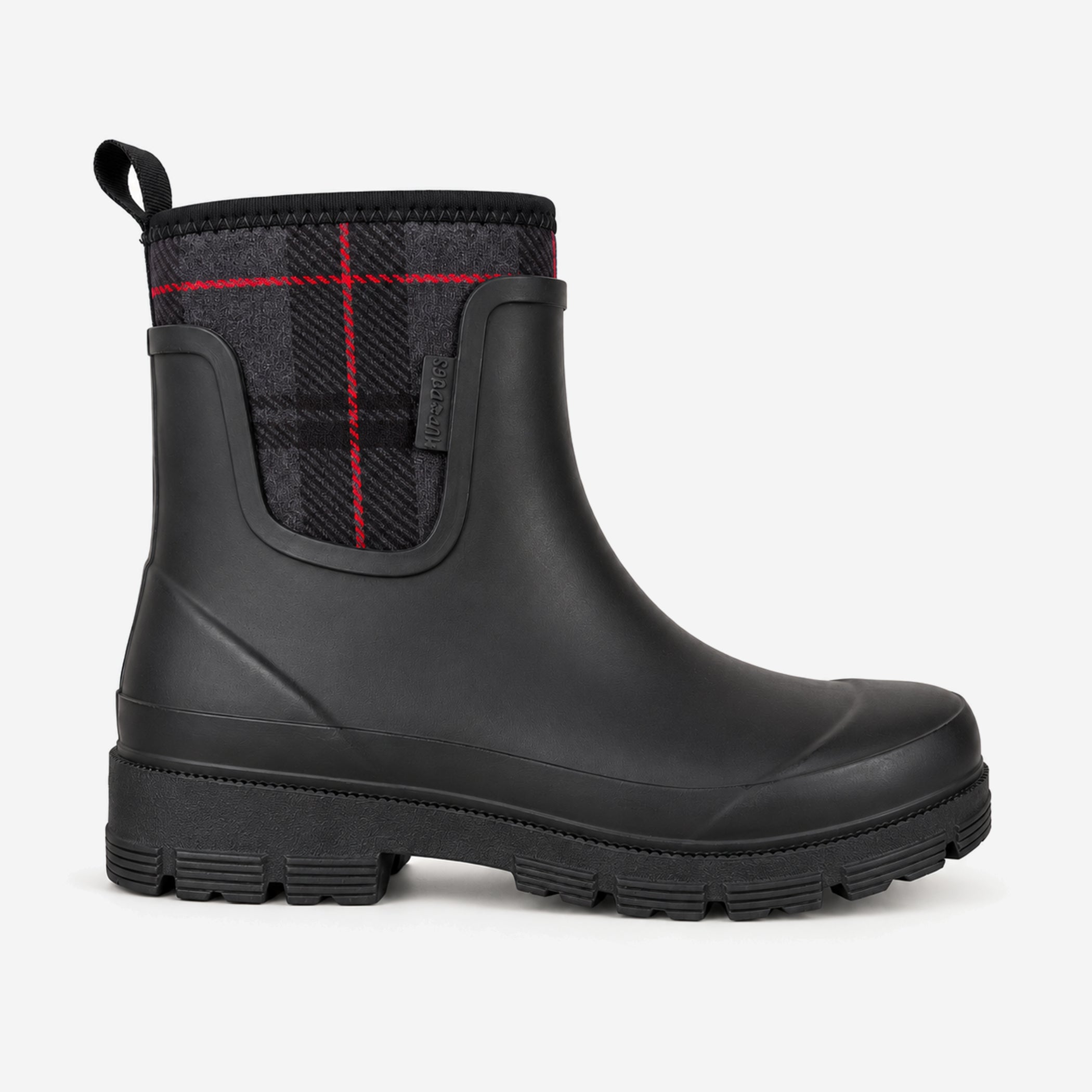 Mud Dogs BROOKE Womens Ankle Neoprene Wellies Black Check