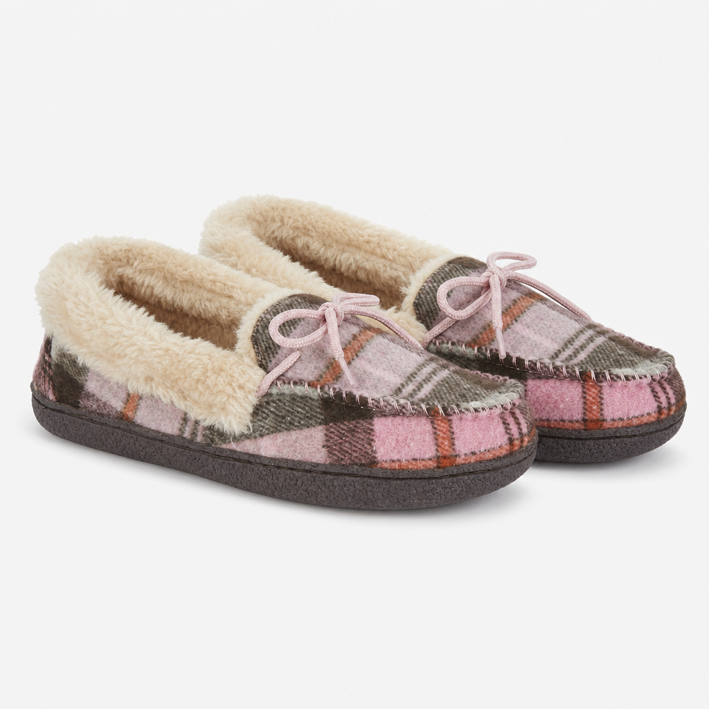 Jo & Joe PEMBROKE Womens Moccasin Slippers Blush
