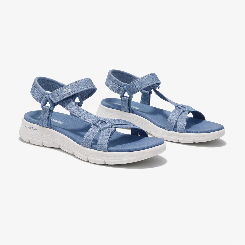 Skechers GO WALK FLEX SANDAL - SUBLIME Womens Ankle Strap Sandals Blue