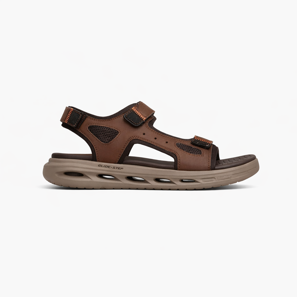 Skechers ORVAN SD - GAMBLE Mens Comfort Sandals Brown