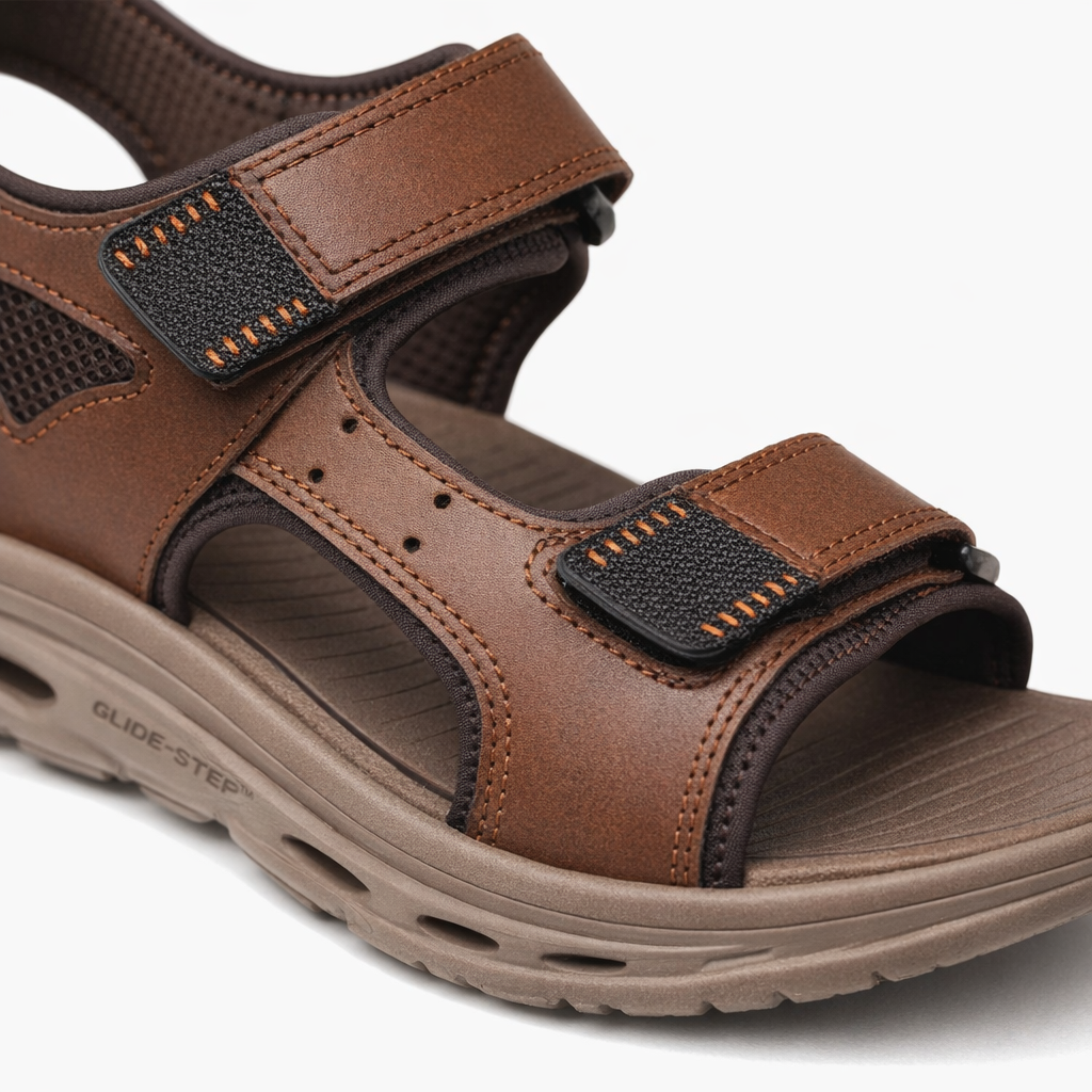 Skechers ORVAN SD - GAMBLE Mens Comfort Sandals Brown