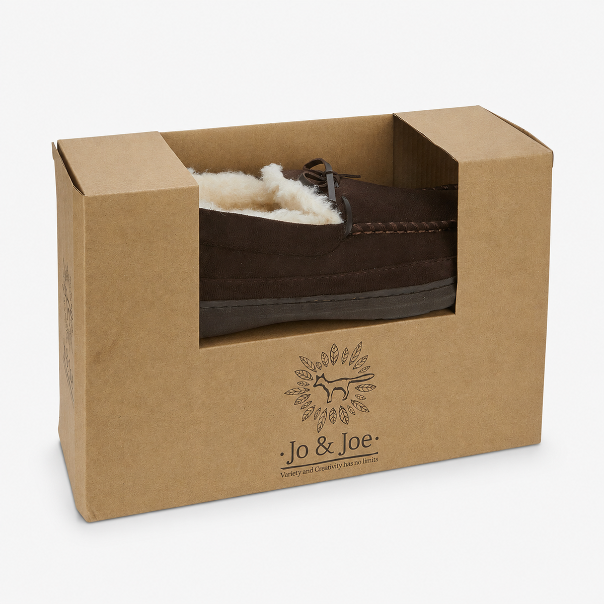 Jo & Joe CRANFORD Mens Moccasin Slippers Brown