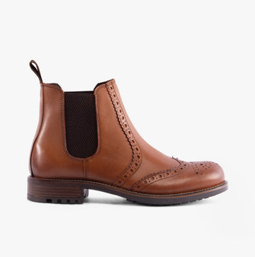 Band Wagon ELGIN Mens Chelsea Boots Tan