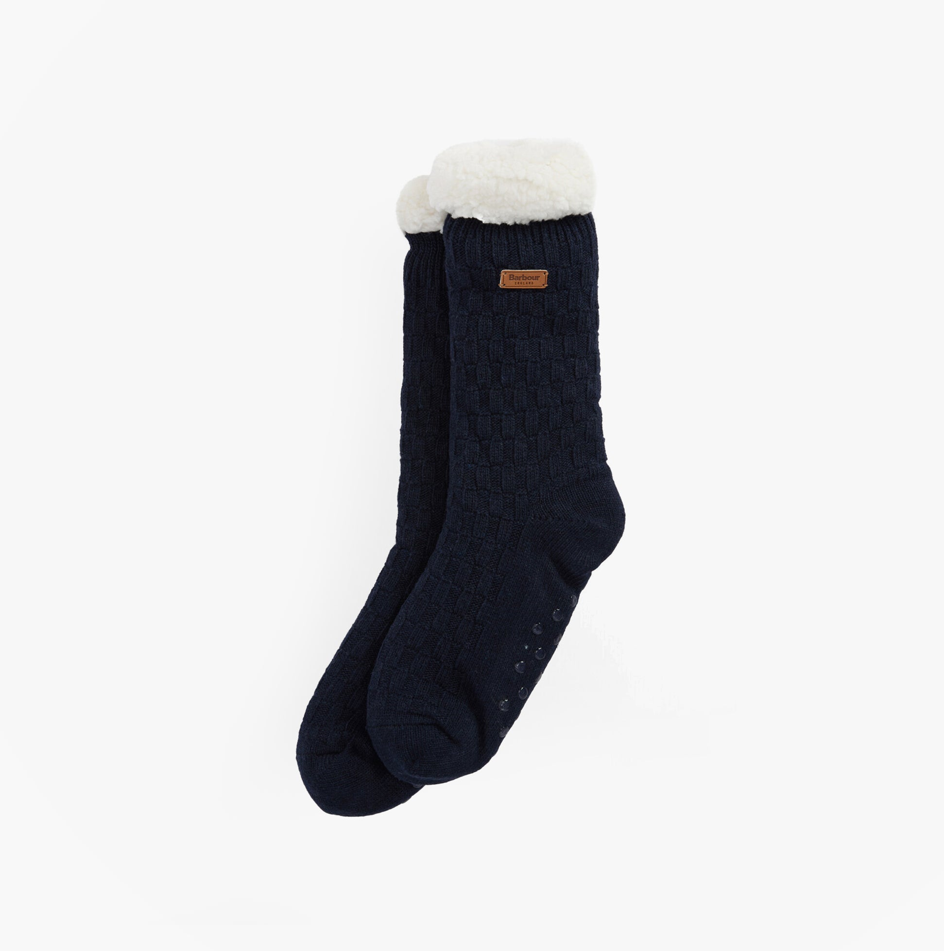 Barbour CABLE KNIT LOUNGE SOCKS Womens Socks Navy