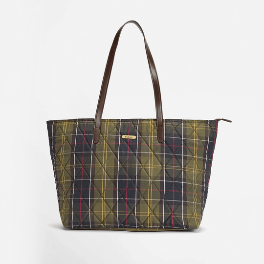 Barbour WETHERHAM QUILTED TARTAN Womens Tote Bag Classic Tartan
