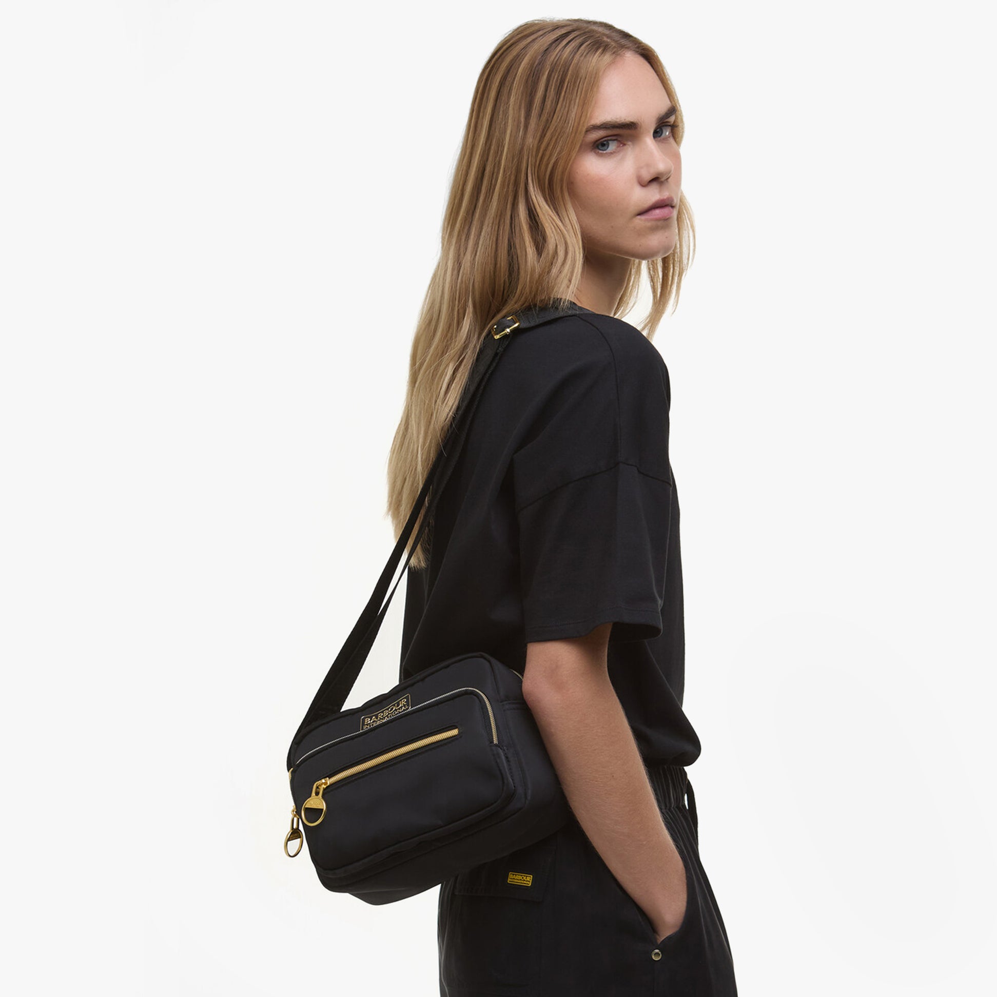 Barbour B.INTL QUALIFY Womens Crossbody Bag Black