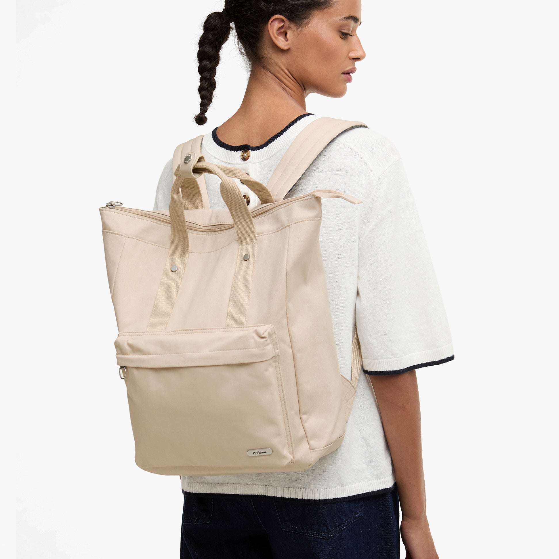 Barbour OLIVIA Womens Backpack/Rucksack Pebbled Pink