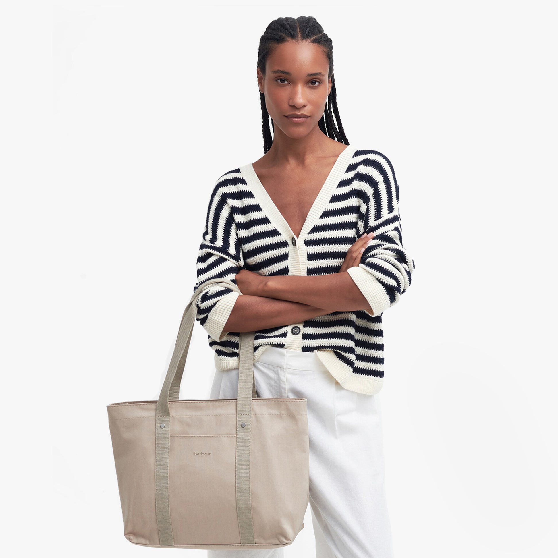 Barbour OLIVIA Womens Tote Bag Light Sand