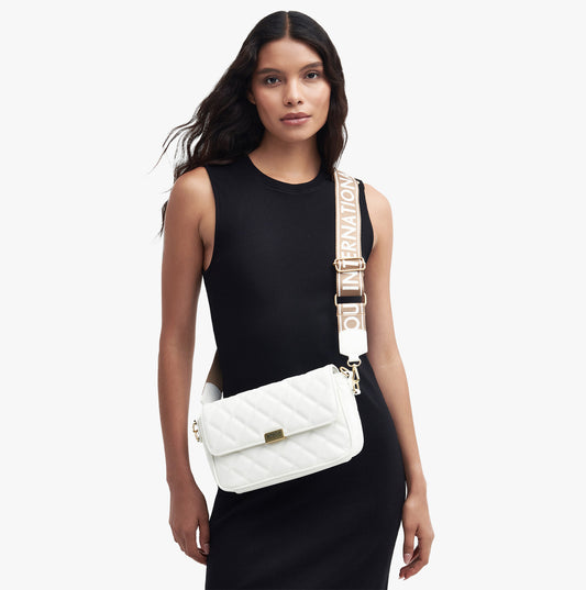 Barbour QUILTED SLOANE Womens Crossbody Bag White