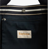 Barbour LOGO Womens Holiday Tote Bag Navy/Stone
