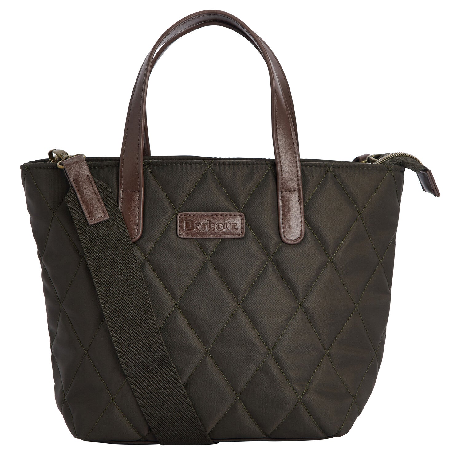 Barbour QUILTED MINI Womens Tote Bag Olive