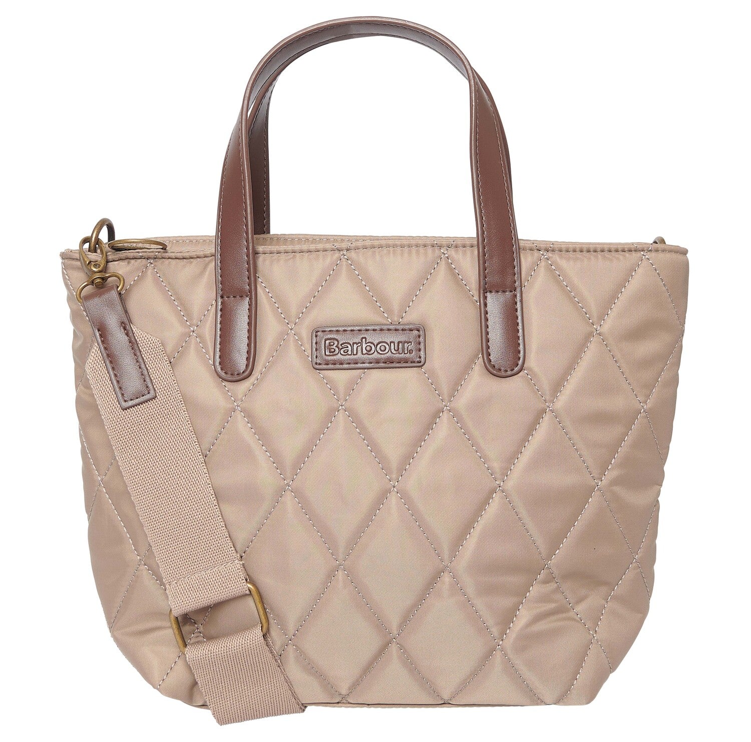Barbour QUILTED MINI Womens Tote Bag Sand Dune