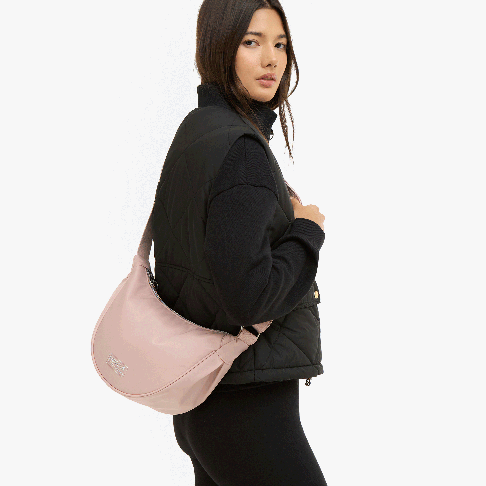 Barbour QUALIFY Womens Sling Bag Desert Pink