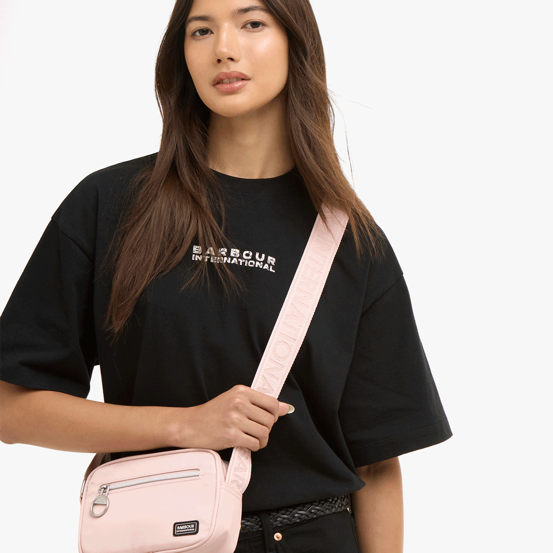 Barbour QUALIFY MICRO Womens Crossbody Bag Desert Pink