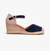 Barbour FRANCES Womens Espadrille Wedges Navy