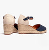 Barbour FRANCES Womens Espadrille Wedges Navy