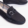 Barbour ASTRID Womens Buckle Loafers Navy