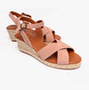 Barbour EMILY Womens Wedge Sandals Nude