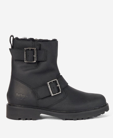 Barbour DERWENT Womens Biker Boots Black