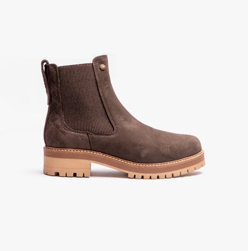 Barbour HEATHER Womens Chelsea Boots Dark Brown