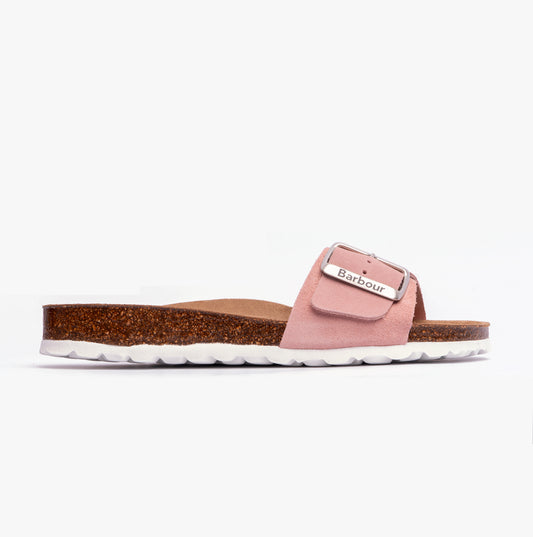 Barbour BENTON Womens Sandals Pink Suede