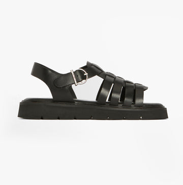 Barbour OTTERBURN Womens Fisherman Sandals Black