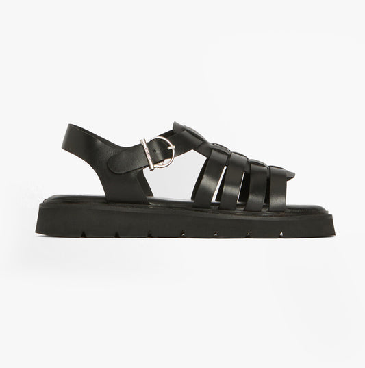 Barbour OTTERBURN Womens Fisherman Sandals Black
