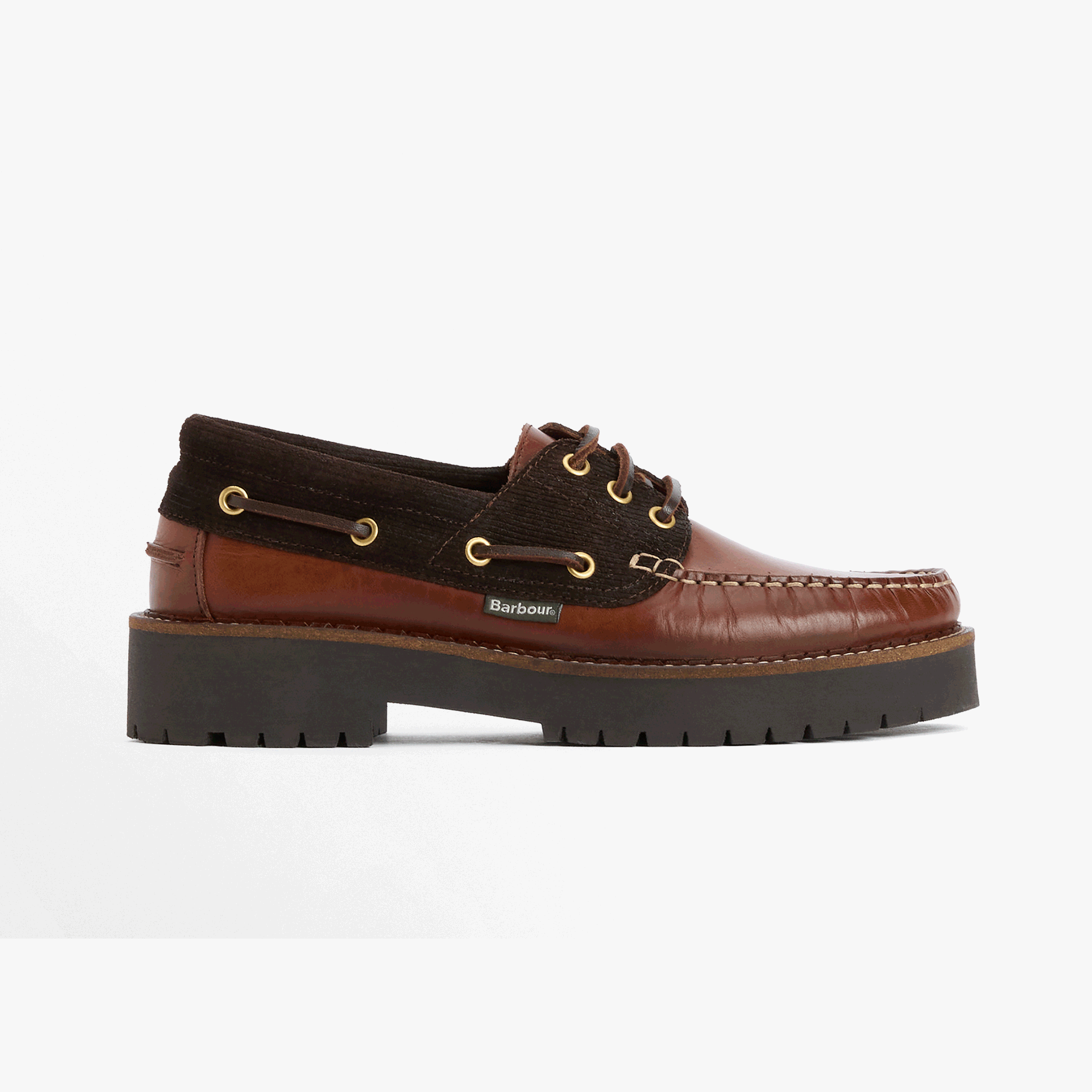 Barbour DARRAS Womens Boat & Deck Shoes Dark Brown
