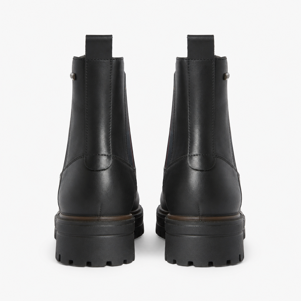 Barbour AMBERLEY Womens Chelsea Boots Black Leather