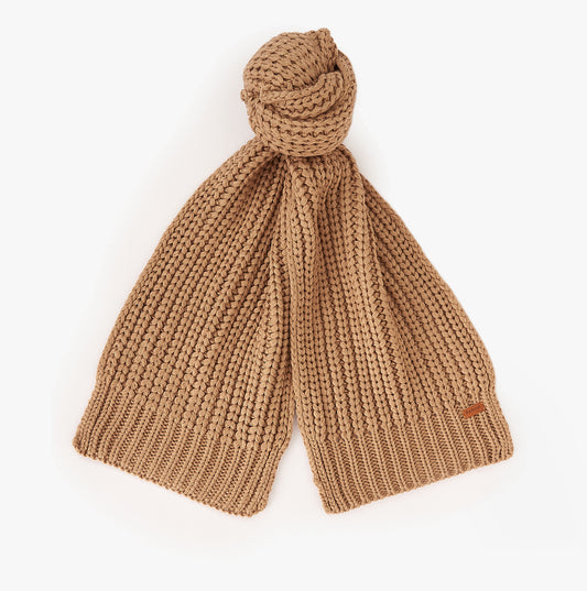 Barbour SALTBURN BEANIE & SCARF Womens Gift Set Mink