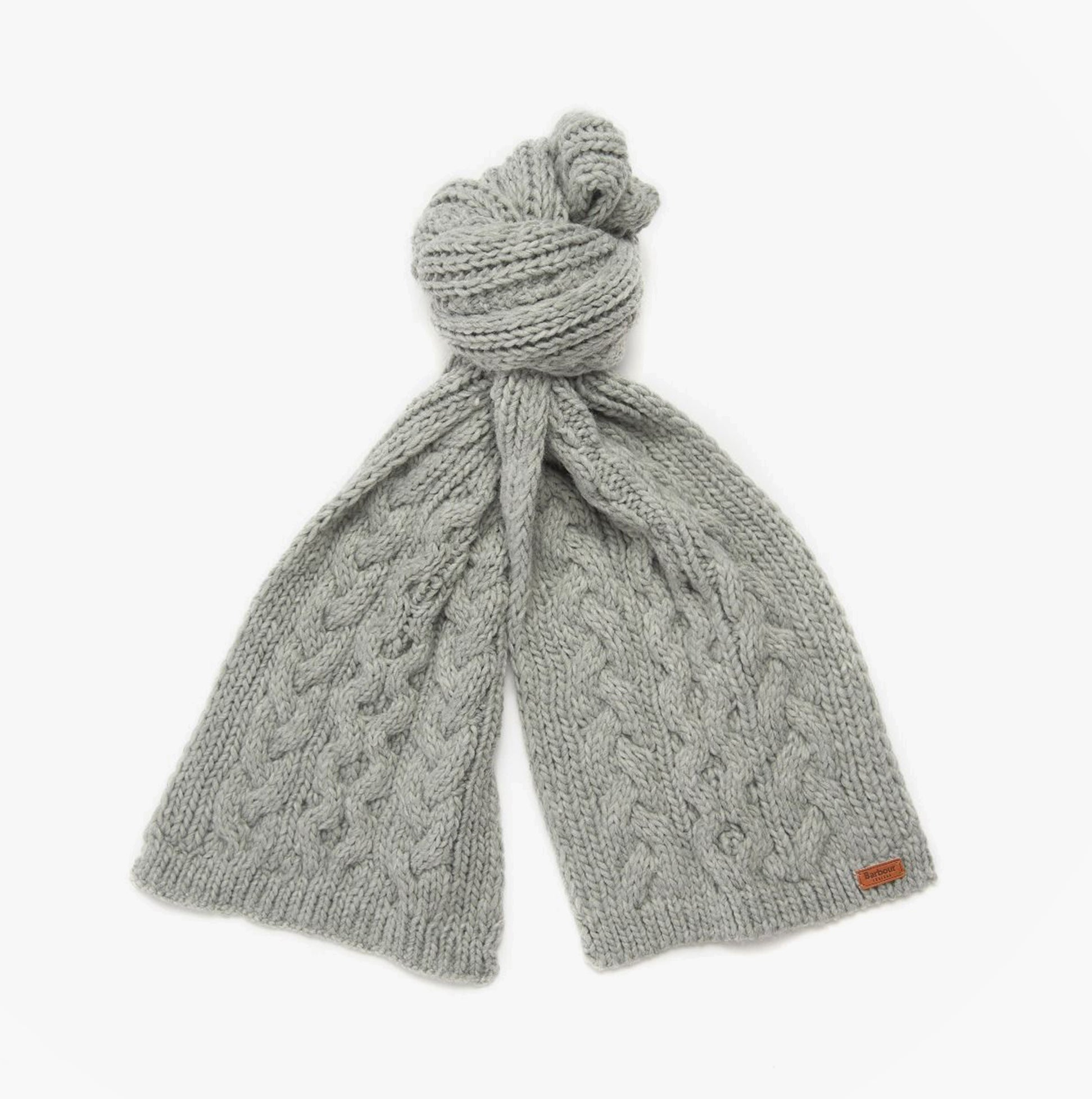 Barbour PENSHAW BEANIE & SCARF Womens Gift Set Grey