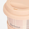 Barbour TRAVEL MUG & BEANIE Gift Set Womens Pink/Grey