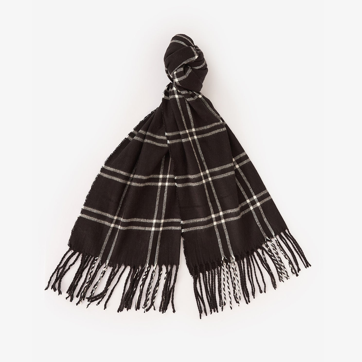 Barbour MALLORY BEANIE & WINDOWPANE SCARF Gift Set Womens Black
