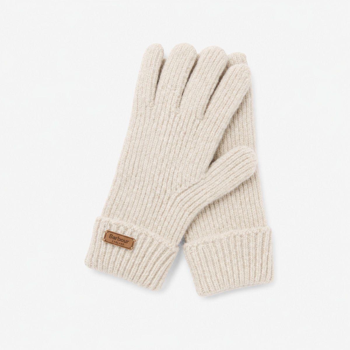 Barbour PENDLE BEANIE & GLOVES GIFT SET Womens Beanie Eggshell