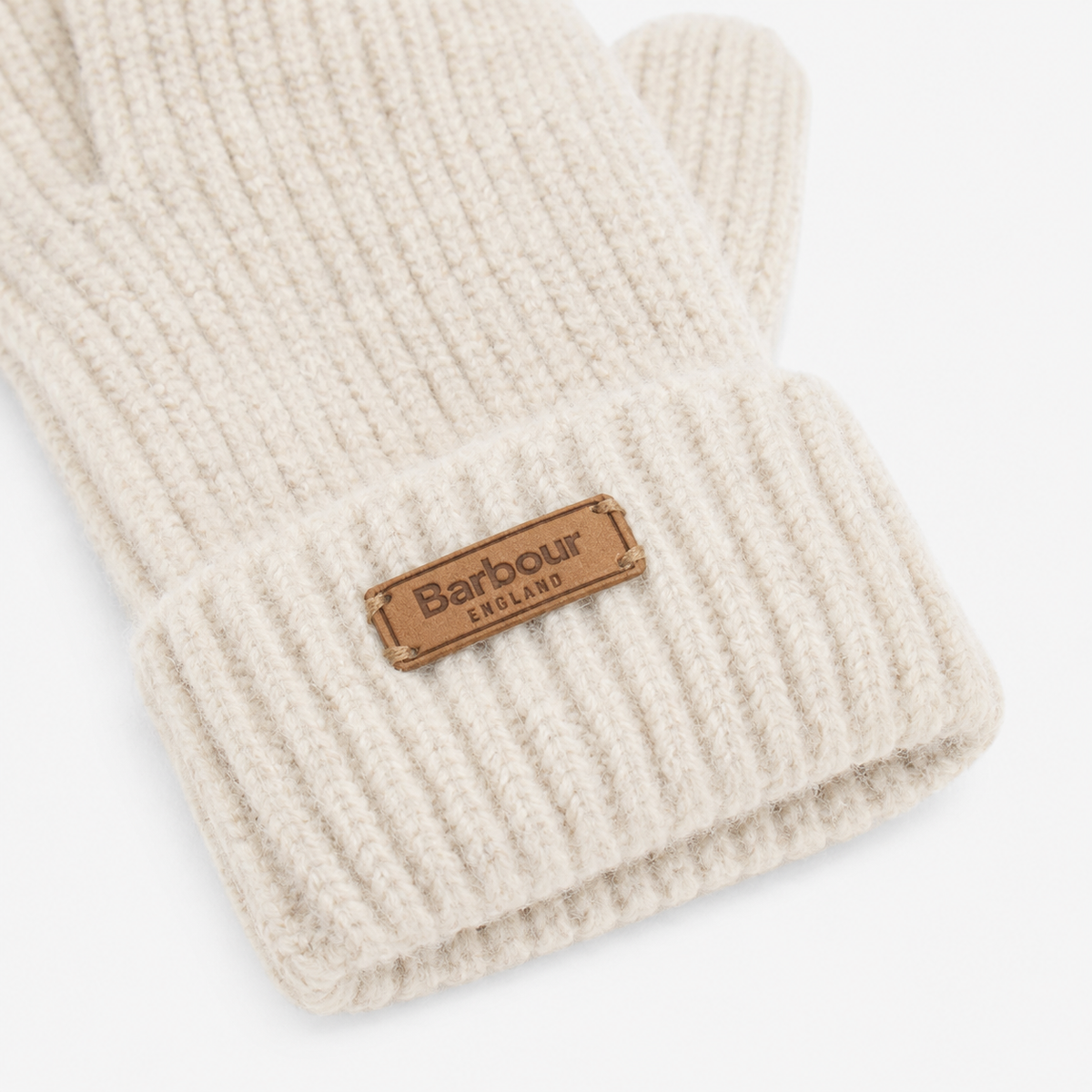 Barbour PENDLE BEANIE & GLOVES GIFT SET Womens Beanie Eggshell